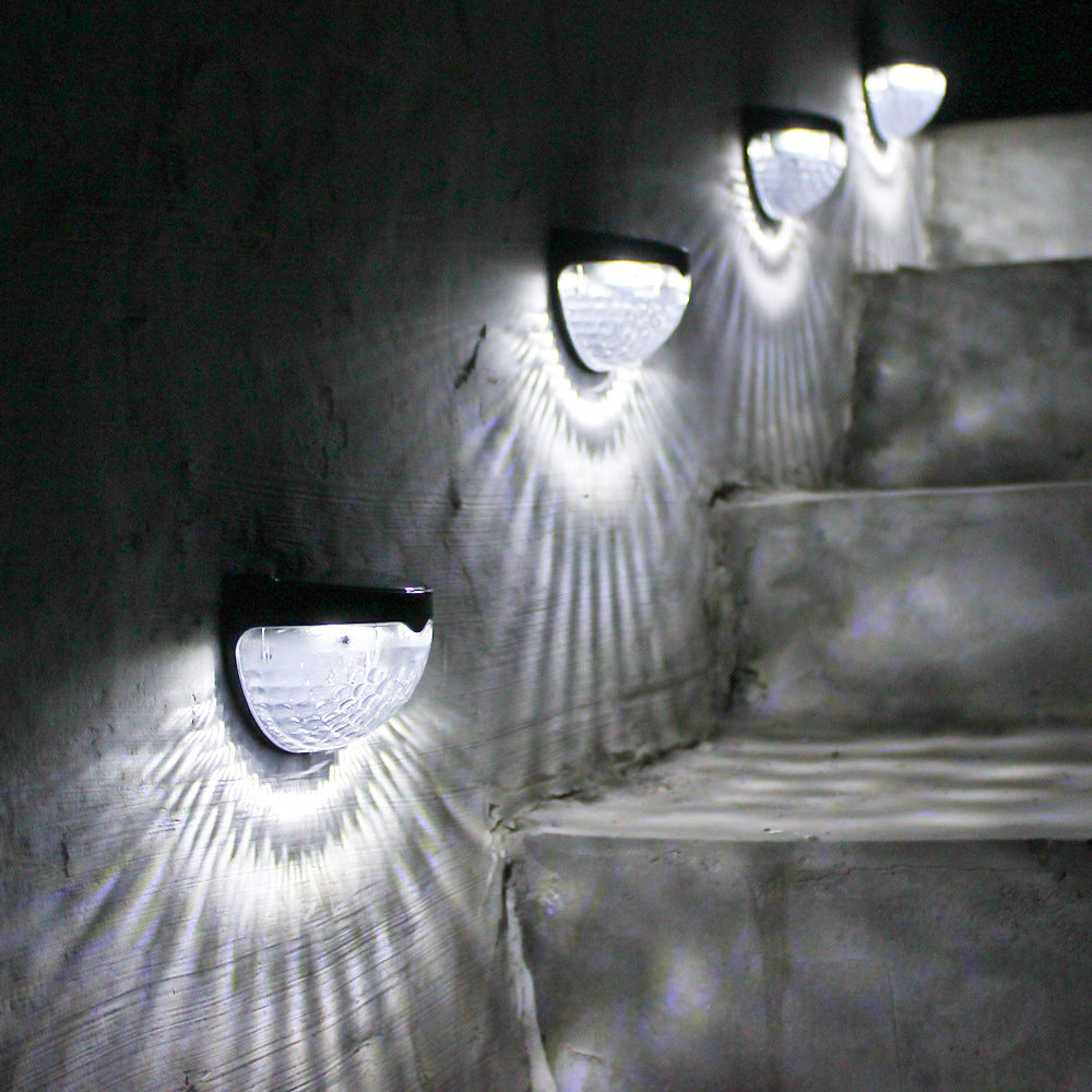 LED Solar Light Outdoor Garden Decoration Deck Light Wall Sconce Fence Lamp