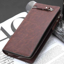 Load image into Gallery viewer, New Bifold Checkbook Purse Card Holder Coin Bag PU Leather Wallet
