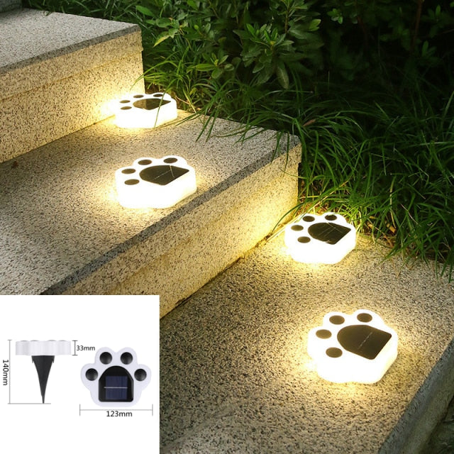 2 Pack Solar Bear Paw Light