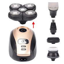 Load image into Gallery viewer, 5 In 1 4D Men&#39;s Rechargeable Bald Head Electric Shaver
