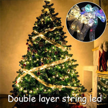 Load image into Gallery viewer, 50 LED 5M Double Layer Fairy Lights Strings Christmas Ribbon Bows
