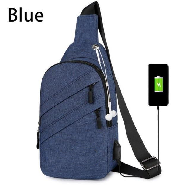 USB Charging Shoulder Bag