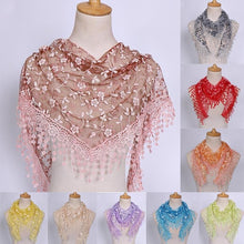 Load image into Gallery viewer, Spring Autumn Women Print NatioNal style Rose Shawl Scarves
