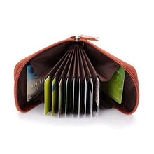 Load image into Gallery viewer, New Fashion Men&#39;s/Women&#39;s Mini Leather Wallet ID Credit Cards Holder Purse
