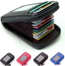 Load image into Gallery viewer, New Fashion Men&#39;s/Women&#39;s Mini Leather Wallet ID Credit Cards Holder Purse

