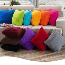 Load image into Gallery viewer, 43*43cm Plush Furry Cushion Cover Throw Pillow Case Home Bed Room Sofa Decor
