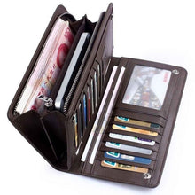 Load image into Gallery viewer, New Bifold Checkbook Purse Card Holder Coin Bag PU Leather Wallet

