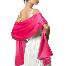 Load image into Gallery viewer, Elegant Women Satin Silk Scarf Evening Party Wrap Shawl Bridal Wedding Scarves
