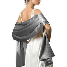 Load image into Gallery viewer, Elegant Women Satin Silk Scarf Evening Party Wrap Shawl Bridal Wedding Scarves
