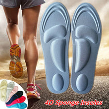 Load image into Gallery viewer, 2 Pair 4D Sponge Pain Relief Soft Insoles
