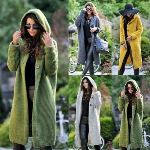 New Autumn Winter Women Hooded Coat