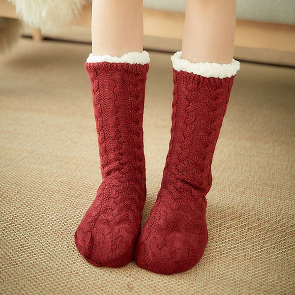 1 Pair Warm Ultra-Plush Slipper Socks