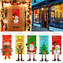 Load image into Gallery viewer, Merry Christmas Ornament Santa Claus Banner Flag Door Window Hanging Xmas Decor
