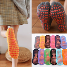 Load image into Gallery viewer, 5 Pair Cotton Yoga Dance Antiskid Floor  Socks
