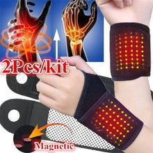 Load image into Gallery viewer, 1 * Pair of Magnetic Therapy Thermal Self-heating Wrist Pad Belt
