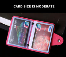 Load image into Gallery viewer, New PU Leather Function 24 Bits Card Case Business Card Holder
