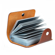 Load image into Gallery viewer, New PU Leather Function 24 Bits Card Case Business Card Holder
