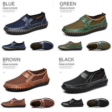 Load image into Gallery viewer, Men&#39;s Casual Outdoor Lazy Shoes Breathable Leather Sandals Beach Shoes
