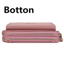 Load image into Gallery viewer, Women&#39;s Fashion Double Zipper Large Capacity Long Wallet
