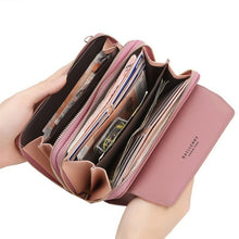 Load image into Gallery viewer, Women&#39;s Fashion Double Zipper Large Capacity Long Wallet
