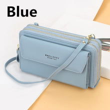 Load image into Gallery viewer, Women&#39;s Fashion Double Zipper Large Capacity Long Wallet
