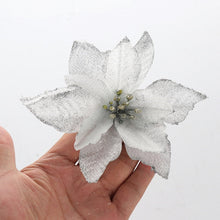 Load image into Gallery viewer, 20Pcs Poinsettia Flower Christmas Decor Wreath Tree Decorations
