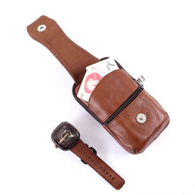 Load image into Gallery viewer, Fashion Men PU Leather Waist Bag, Multifunction Fanny Pack, Large Capacity Belt Bag
