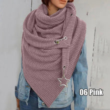 Load image into Gallery viewer, Women Fashion Star Pendant Button Shawl Scarf
