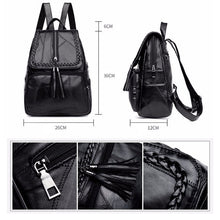 Load image into Gallery viewer, Fashion Leisure Women&#39;s Backpack Travel Soft PU Leather Handbag Shoulder Bag
