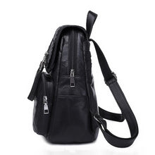 Load image into Gallery viewer, Fashion Leisure Women&#39;s Backpack Travel Soft PU Leather Handbag Shoulder Bag
