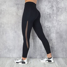 Load image into Gallery viewer, Fashion Women&#39;s Net Gauze Splice Leggings Yoga Pants
