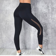 Load image into Gallery viewer, Fashion Women&#39;s Net Gauze Splice Leggings Yoga Pants
