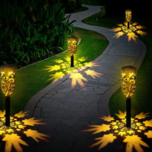Load image into Gallery viewer, 2 Pack Solar maple leaf Lights Outdoor Garden
