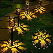 Load image into Gallery viewer, 2 Pack Solar maple leaf Lights Outdoor Garden
