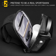 Load image into Gallery viewer, Men&#39;s Waterproof USB Oxford Crossbody Bag Anti-theft Shoulder Sling Bag
