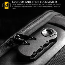 Load image into Gallery viewer, Men&#39;s Waterproof USB Oxford Crossbody Bag Anti-theft Shoulder Sling Bag

