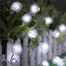 Load image into Gallery viewer, Romantic 6M 40 LEDs Snow Pompon Fairy Dandelion String Lights
