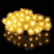 Load image into Gallery viewer, Romantic 6M 40 LEDs Snow Pompon Fairy Dandelion String Lights
