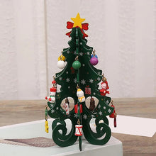 Load image into Gallery viewer, Christmas Tree DIY Stereo Wooden Christmas Tree Scene Layout Christmas Decoration
