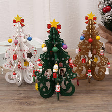 Load image into Gallery viewer, Christmas Tree DIY Stereo Wooden Christmas Tree Scene Layout Christmas Decoration
