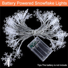 Load image into Gallery viewer, 6M 40Lamp Snowflake Fairy String Lights
