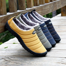 Load image into Gallery viewer, New Men Winter Warm Slip on Slippers Indoor Outdoor Plush Slippers
