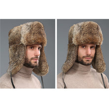 Load image into Gallery viewer, Winter Fur Hat Thickened Heat and Cold-proof Outdoor Cotton Ear Cap
