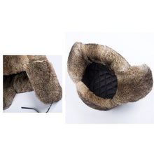 Load image into Gallery viewer, Winter Fur Hat Thickened Heat and Cold-proof Outdoor Cotton Ear Cap
