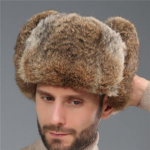 Load image into Gallery viewer, Winter Fur Hat Thickened Heat and Cold-proof Outdoor Cotton Ear Cap
