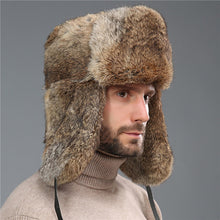 Load image into Gallery viewer, Winter Fur Hat Thickened Heat and Cold-proof Outdoor Cotton Ear Cap
