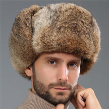 Load image into Gallery viewer, Winter Fur Hat Thickened Heat and Cold-proof Outdoor Cotton Ear Cap
