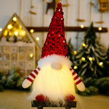 Load image into Gallery viewer, 3 Pcs Santa Gnome Creative Present Cartoon Plush Doll Glowing Dwarf
