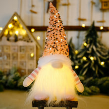 Load image into Gallery viewer, 3 Pcs Santa Gnome Creative Present Cartoon Plush Doll Glowing Dwarf
