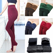 Load image into Gallery viewer, Fashion Women Autumn Winter Thick Warm Brushed Lining Stretch Fleece Pants
